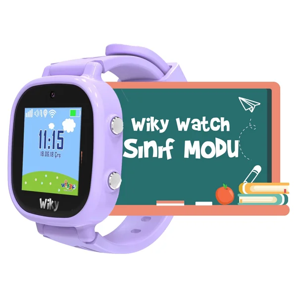 Wiky Watch 5e Lila Akıllı Çocuk Saati - Görsel 7