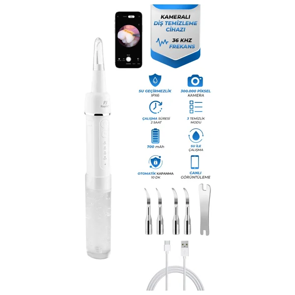Pirantech W06 Kameralı Diş Temizleme Aleti - Görsel 6