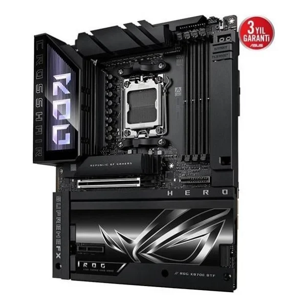 Asus Rog Crosshair X870e Glacial Wi-Fi AMD Am5 DDR5 E-Atx Anakart - Görsel 4