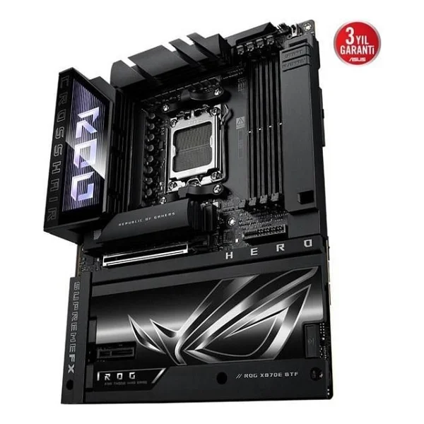Asus Rog Crosshair X870e Glacial Wi-Fi AMD Am5 DDR5 E-Atx Anakart - Görsel 7