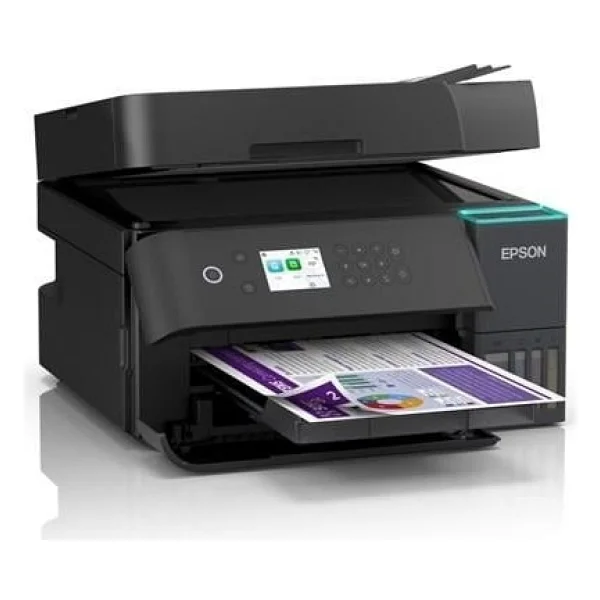 Epson Ecotank L6370 Wi-Fi + Tarayıcı + Fotokopi Renkli Çok Fonksiyonlu Tanklı Mürekkep Püskürtmeli Yazıcı - Görsel 3