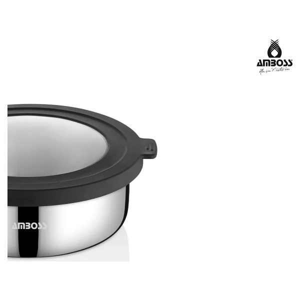 Amboss Nova 6 Parça Paslanmaz Çelik Saklama Kabı 14-16-18 Cm Gri - Görsel 3