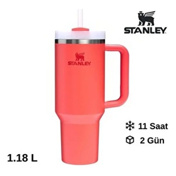 Stanley Quencher Kırmızı 1.18 Lt Pipetli Termos Bardak - Görsel 4