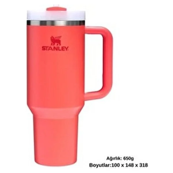 Stanley Quencher Kırmızı 1.18 Lt Pipetli Termos Bardak - Görsel 9