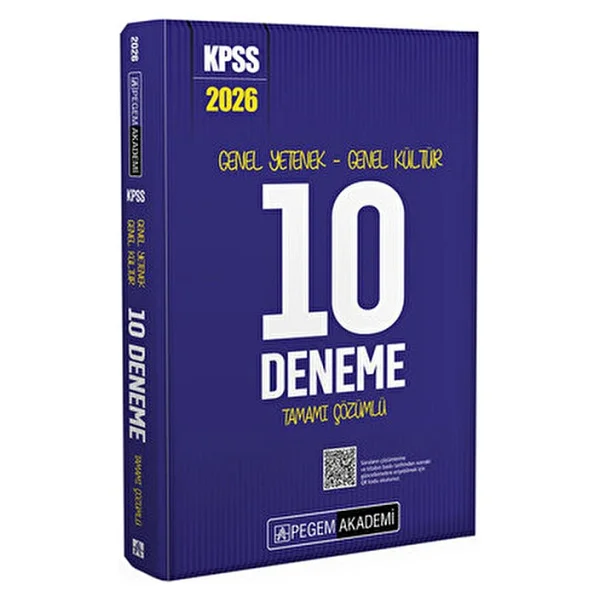 Pegem Akademi Yayıncılık 2026 Kpss Genel Yetenek Genel Kültür Tamamı Çözümlü 10 Deneme - Görsel 2