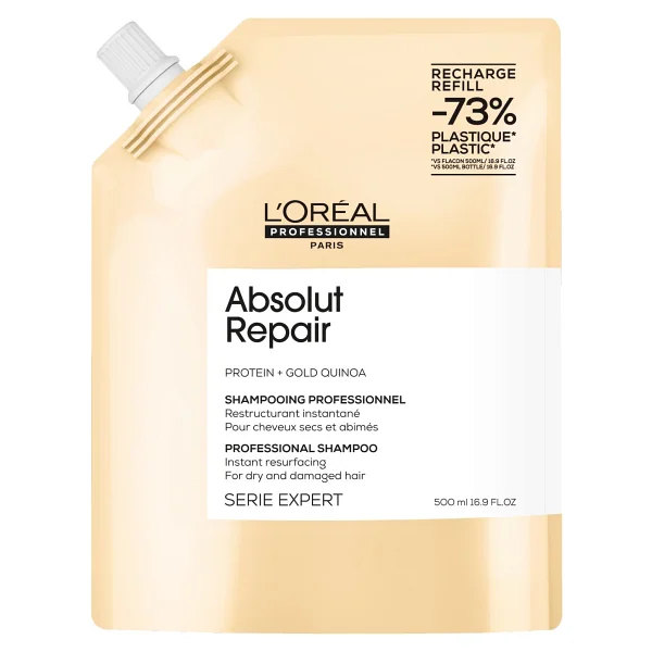 L'oreal Professionnel Absolut Repair Yıpranmış Saçlar İçin Onarıcı Refill Şampuan 500ml - Görsel 2
