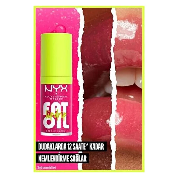 Nyx Professional Makeup Fat Oil Lip Drip Parlatıcı Dudak Yağı - Chillin' Like A Villain Parlak Bitiş 4.8 Ml - Görsel 6