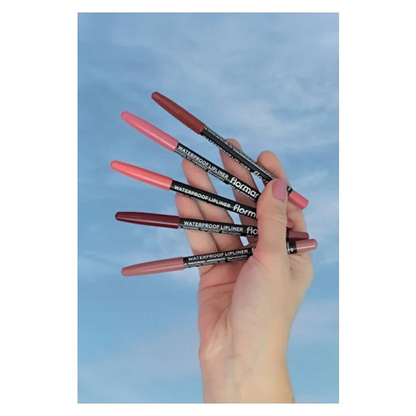 Flormar Waterproof Lipliner 243 Hot Cocoa Dudak Kalemi - Görsel 8