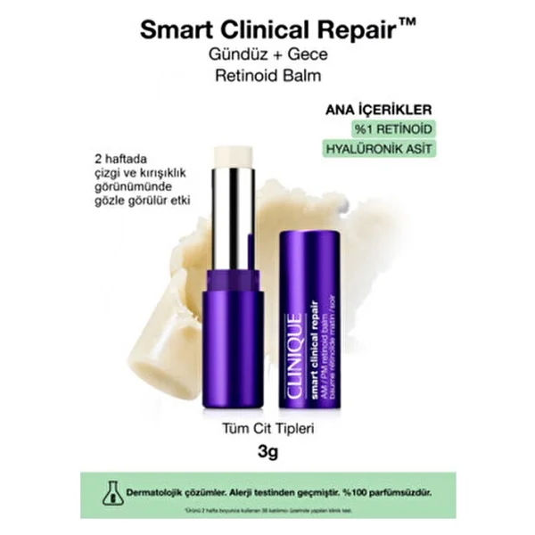 Clinique Smart Clinical Repair Gündüz + Gece Retinol Balm 3 Gr - Görsel 9