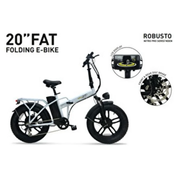 Skyjet Robusto Premium 750 W Beyaz Elektrikli Bisiklet - Görsel 2