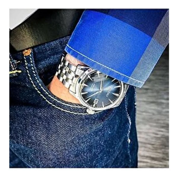 Seiko Presage Cocktail Time Srpb41 Çelik Kordon Mavi Erkek Kol Saati - Görsel 6
