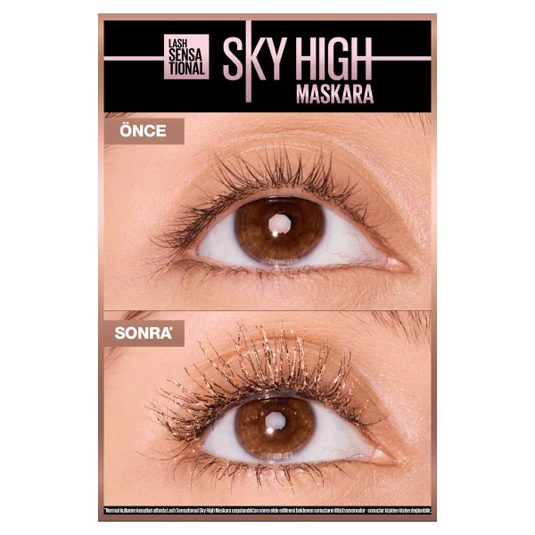 Maybelline New York Lash Sensational Sky High Rose Gold Glitz Maskara - Görsel 3