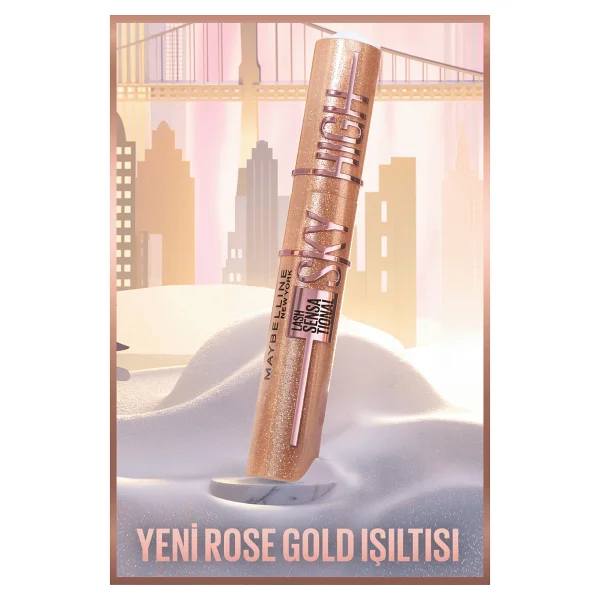 Maybelline New York Lash Sensational Sky High Rose Gold Glitz Maskara - Görsel 5