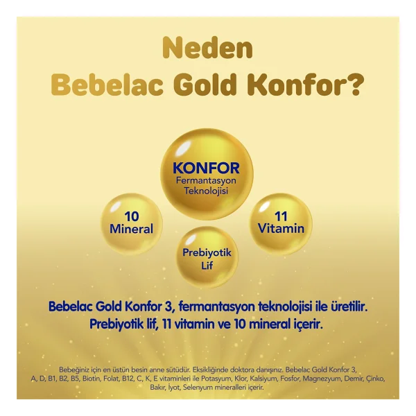 Bebelac Gold 3 Devam Sütü 800 Gr 2 Adet - Görsel 4