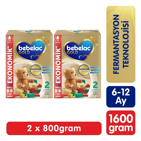 Bebelac Gold 2 Devam Sütü 800 Gr 2 Adet - Görsel 8