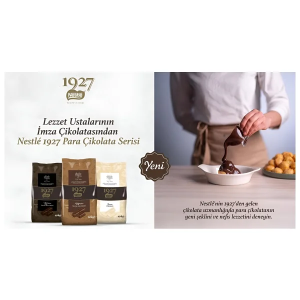 Nestle 1927 Bitter Kuvertür Çikolata 10 Kg - Görsel 3