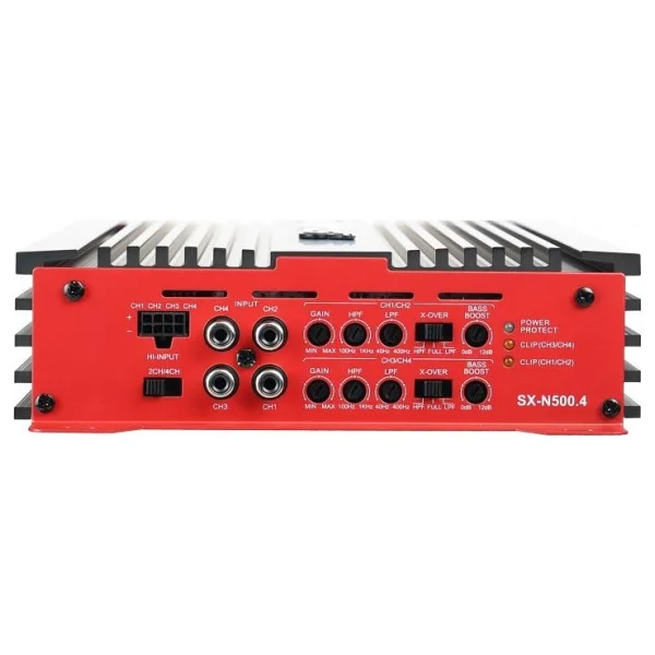Soundmax Sx-N500.4 Ab Class 4kanal Oto Amfi Anfi 4 Ohm 4x90w Rms 2 Ohm 4chx125w - Görsel 2