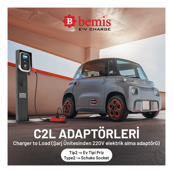 Bemis C2l Charger To Load Elektrikli Araç Şarj Uyumlu Kablosuz Adaptör 3.7 Kw - Görsel 3