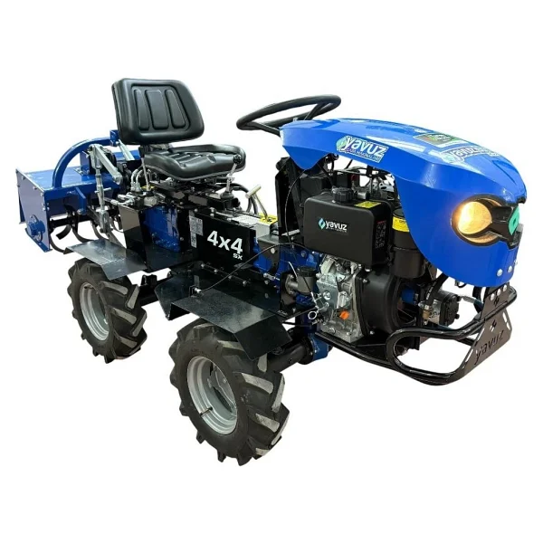 Yavuz Y600sx Pro 12 Hp 4x4 Mini Dizel Bahçe Traktörü - Görsel 3