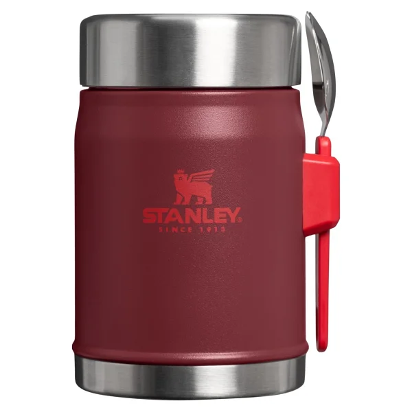 Stanley Klasik Kaşıklı Bordo 0.40 Lt Çelik Yemek Termosu - Görsel 5