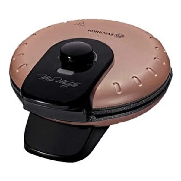 Korkmaz Mia Kırmızı Waffle Makinesi 850 Watt Yuvarlak Yüzey Şekilleri İle Ergonomik Tasarım - Görsel 3