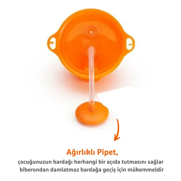 Munchkin Tıklama Kilitli Uçlu Alıştırma Bardağı 12 Ay+ 296 Ml Turuncu - Görsel 10