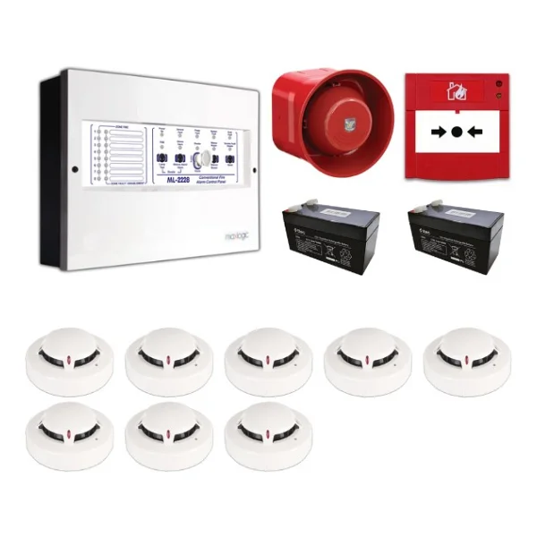 Mavigard Maxlogic 8 Li Konvansiyonel Yangın Alarm Seti - Görsel 2