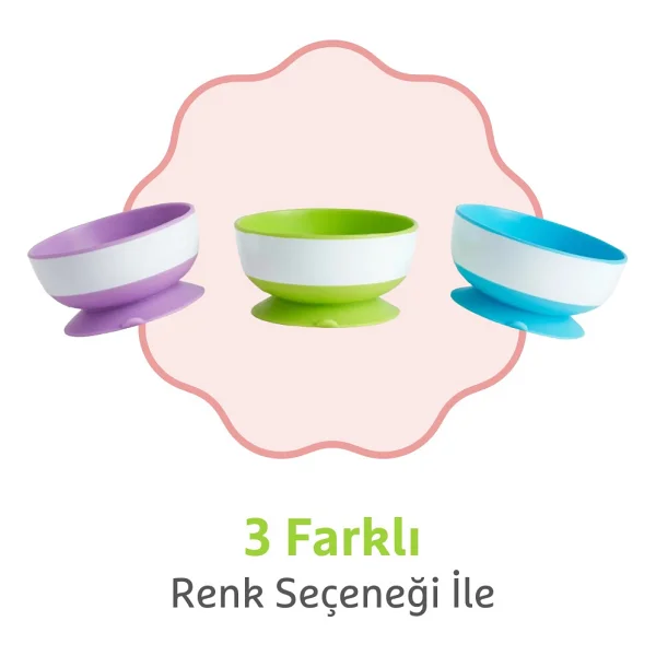 Munchkin 3'lü Vakumlu Beslenme Kasesi 6 Ay+ Kaymaz Taban 3 Boy Bpa İçermez - Renkli - Görsel 7