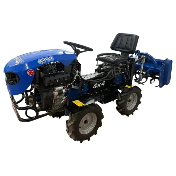 Yavuz Y600sx Life 12 Hp 4x4 Marşlı Dizel Mini Bahçe Traktörü - Görsel 6