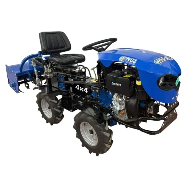Yavuz Y600sx Life 12 Hp 4x4 Marşlı Dizel Mini Bahçe Traktörü - Görsel 3