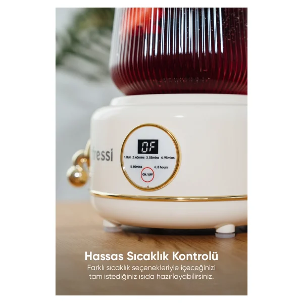 Fressi Eiffel Ysb-Gc02 0.6 Lt Retro Cam Kettle - Görsel 2