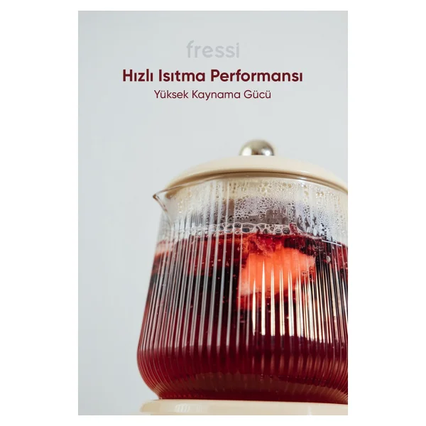 Fressi Eiffel Ysb-Gc02 0.6 Lt Retro Cam Kettle - Görsel 5
