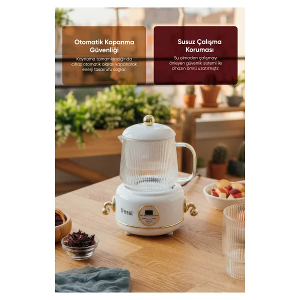 Fressi Eiffel Ysb-Gc02 0.6 Lt Retro Cam Kettle - Görsel 6
