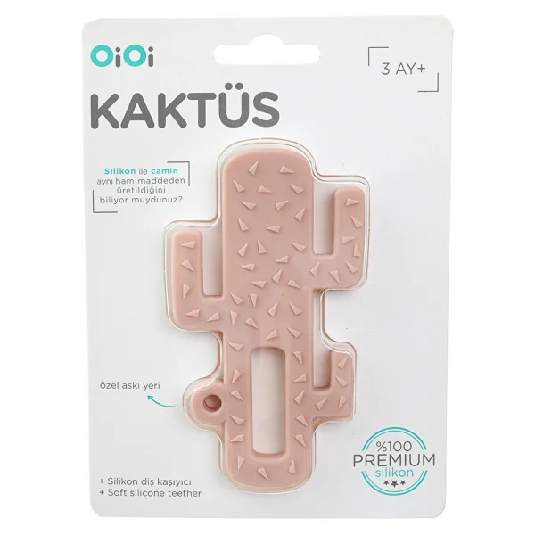 Oioi Silikon Diş Kaşıyıcı Kaktüs Pembe (3 Adet) - Görsel 3