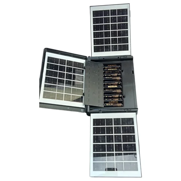 Wıson Ws-5585 Çok Fonksiyonlu 3 Solar Panelli 400W Spot Aydınlatma - Görsel 3