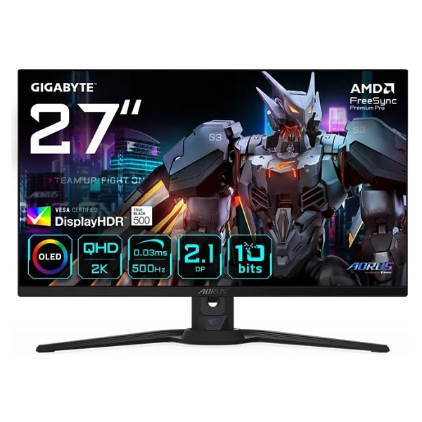 Gigabyte Aorus Fo27q5p 26.5" 0.03 Ms 2k Pivot 500 Hz OLED Oyuncu Monitörü - Görsel 8