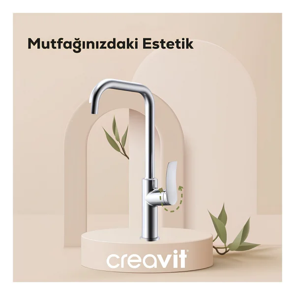 Creavit Lua Lu8500 Krom Mutfak Bataryası - Görsel 9