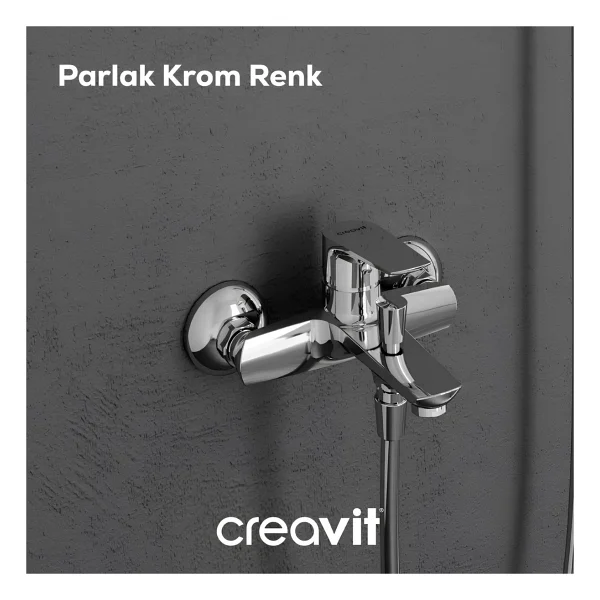 VitrA Root Round A42724 Krom Bide Bataryası - Görsel 3