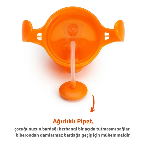 Munchkin Tıklama Kilitli Uçlu Alıştırma Bardağı 6 Ay+ 207 Ml Turuncu - Görsel 6