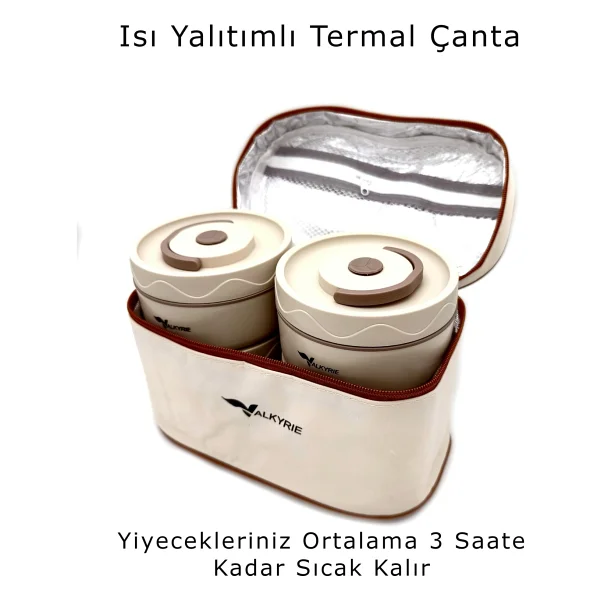 Valkyrie 4'lü Çelik Yemek Termosu - Görsel 2