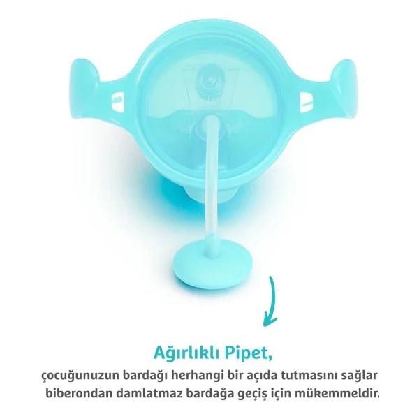 Munchkin Tıklama Kilitli Uçlu Alıştırma Bardağı 6 Ay+ 207 Ml Mavi - Görsel 10