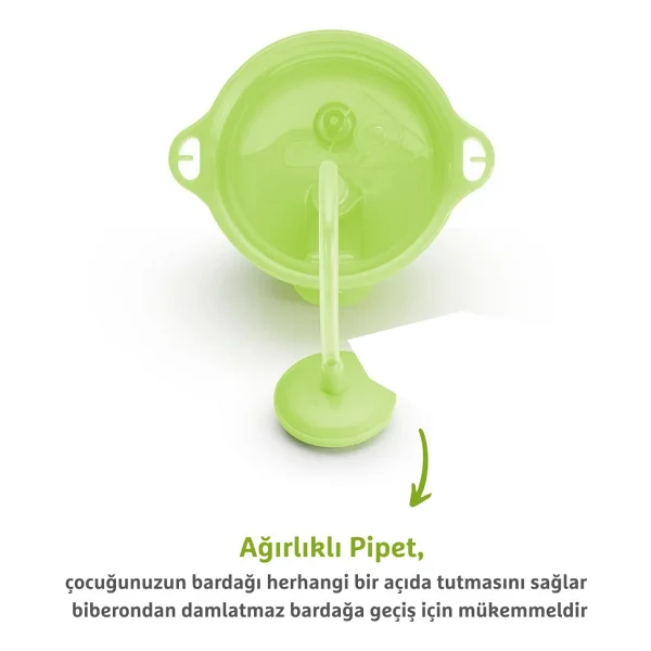 Munchkin Tıklama Kilitli Uçlu Alıştırma Bardağı 12 Ay+ 296 Ml Yeşil - Görsel 5