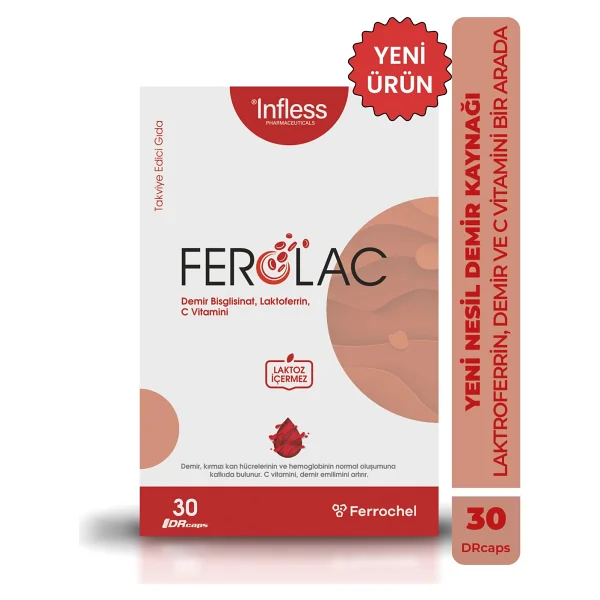 Infless Ferolac Demir 30 Kapsül - Görsel 5