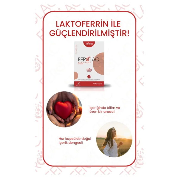 Infless Ferolac Demir 30 Kapsül - Görsel 4