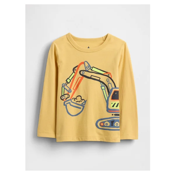 Gap Erkek Bebek Sarı Grafik Baskılı T-Shirt - 6 - 12 Ay - Görsel 8