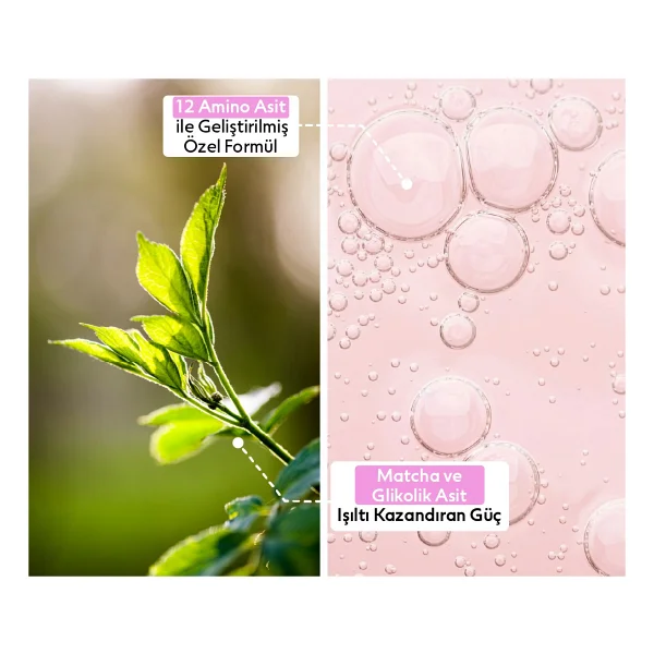 Ashley Joy Matcha Gloss Glikolik Asit Içeren Işıltı ve Parlaklık Veren Saç Kremi - Görsel 3