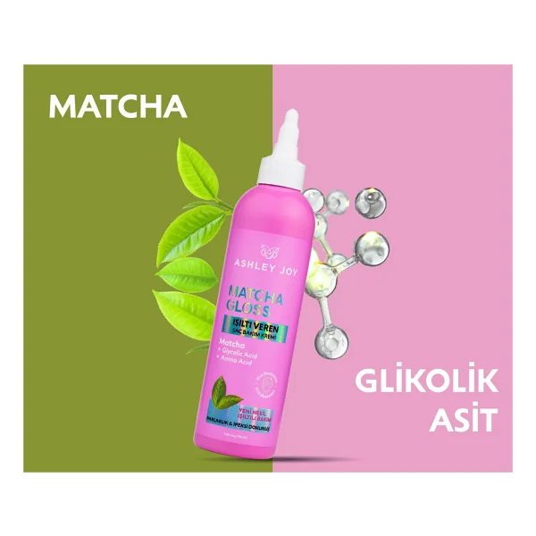 Ashley Joy Matcha Gloss Glikolik Asit Içeren Işıltı ve Parlaklık Veren Saç Kremi - Görsel 7