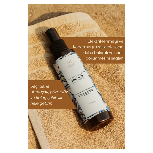 K K-Care Cosmetics Hacimlendirici Deniz Tuzu 150 Ml Saç Spreyi - Görsel 3