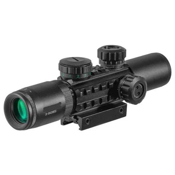 Raylı Çift Işıklı Dürbünü C3-9x26 Eg 11 Mm / 22 Mm - Görsel 2