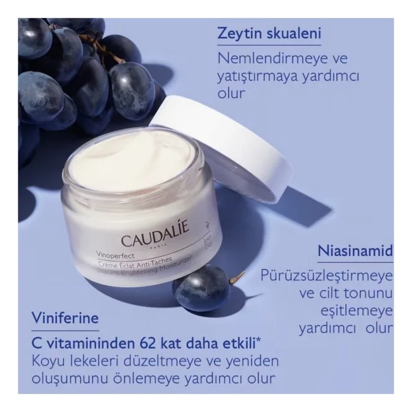 Caudalie Güneş, Akne Ve Yaşlanma Etkilerini Karşı Yardımcı Işıltı Veren Gündüz Bakım Kremi 50 Ml - Görsel 2